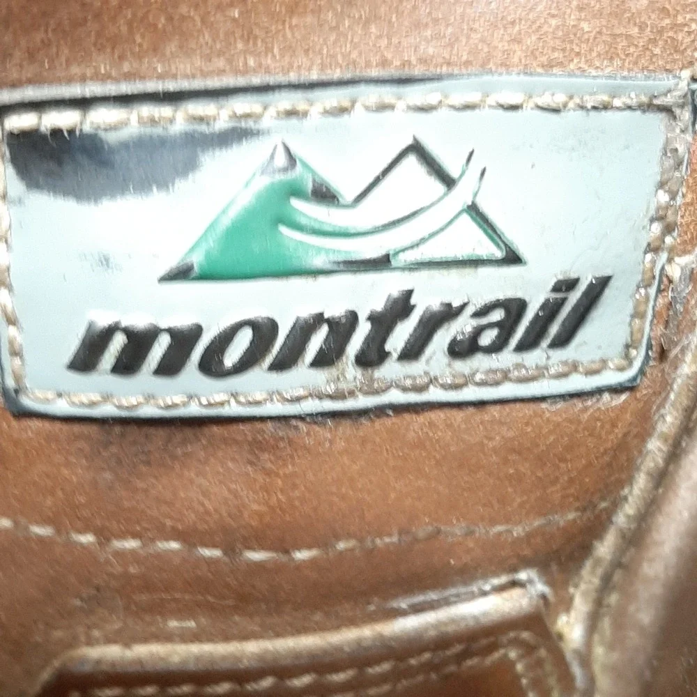 Vtg 1999 Montrail Heavy Leather Hiking Boots Made In Italy Men's 11 Vibram